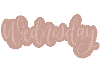 Wednesday Morning Lettering Sticker