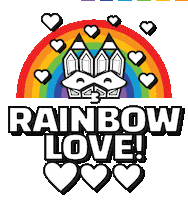 Rainbow Love Sticker by Stamatia Alexaki
