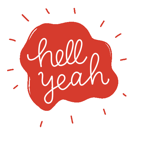 Hell Yeah Sticker by nadrosia
