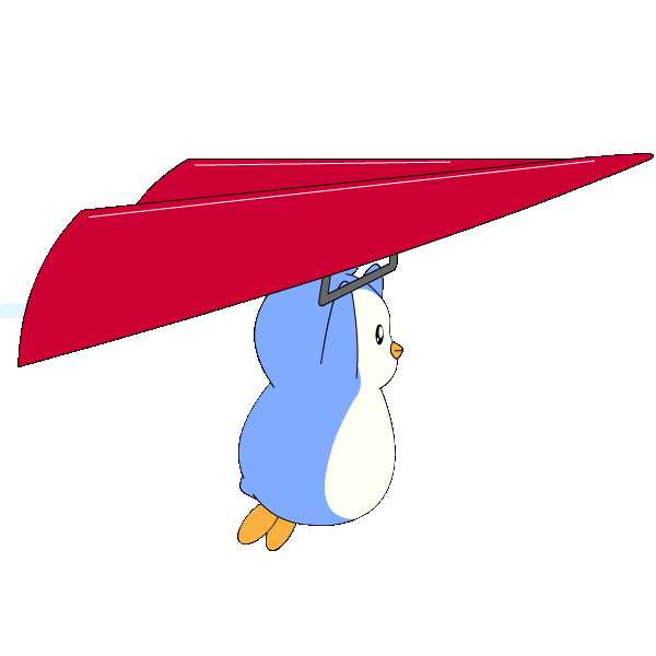 Flying Fly Away Sticker by Pudgy Penguins