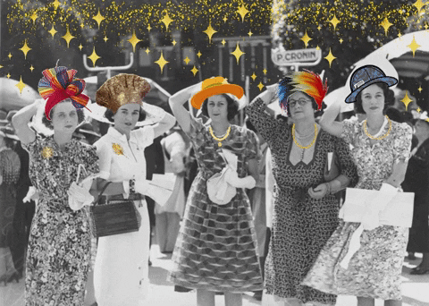 StateLibraryofQueensland giphygifmaker giphyattribution fashion hats GIF