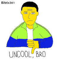 Not Cool Reaction Sticker by Bitrix24