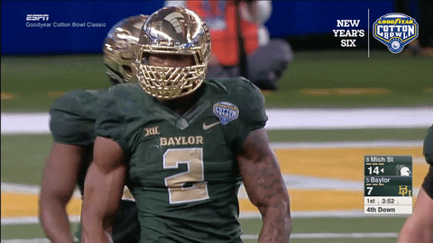 Lets Go Baylor GIF by Goodyear Cotton Bowl Classic