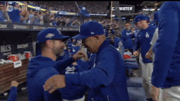 Los Angeles Dodgers Hug GIF by MLB
