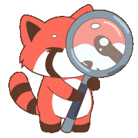 Searching Red Panda Sticker