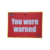 bigbearevents run running sign warned Sticker