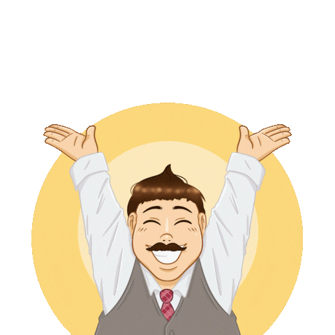 Boss Celebrating Sticker by Multipolar Technology
