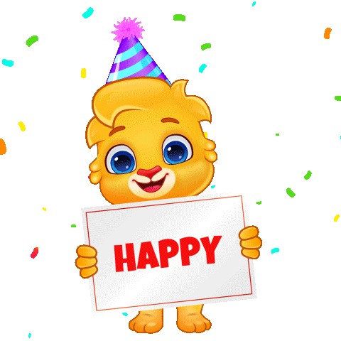 Happy Birthday Sticker by Lucas and Friends by RV AppStudios