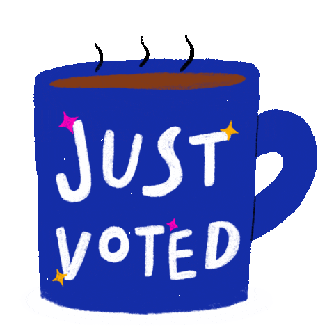 Register To Vote Good Morning Sticker by INTO ACTION