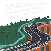 Unity Tax The Rich Sticker by INTO ACTION