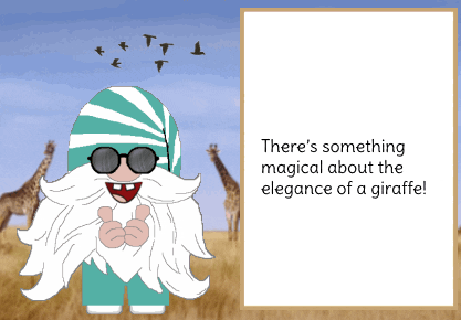 Gnome Giraffe GIF