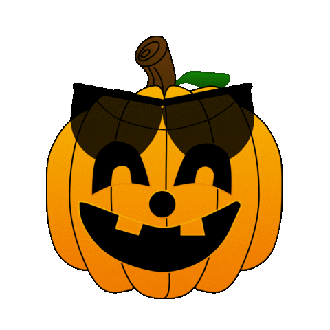 halloween pumpkin Sticker by AM by Andre Martin