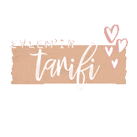 Tarif Sticker by Eylem Abaci