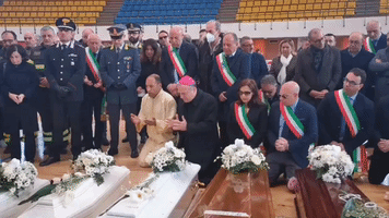 Lying-in-State Service Held for Migrants Who Died in Shipwreck Off Italy