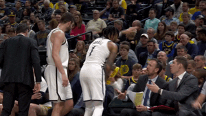 High Five Brooklyn Nets GIF by NBA