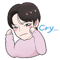 mata_zaemon cry yuuki 泣 uyujung Sticker