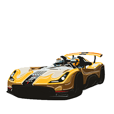 ribafuga giphyupload car yellow fast Sticker