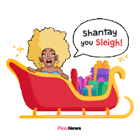 Drag Race Christmas Sticker by PinkNews