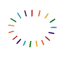 HandLetteringLoft rainbow colorful lgbtq lines Sticker