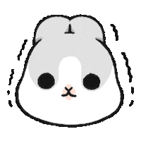 Scared Rabbit Sticker by YUKIJI