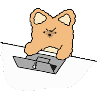 Work 일 Sticker