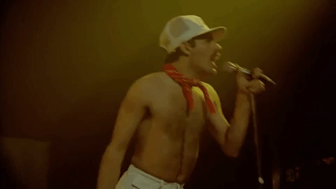 freddie mercury queen GIF