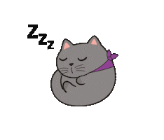 Sleepy Louise Sticker by GentleCat