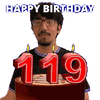 119 Birthday Sticker