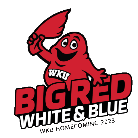 American Flag Usa Sticker by Western Kentucky University