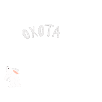 Bunny Rabbit Sticker by Vegan Russian