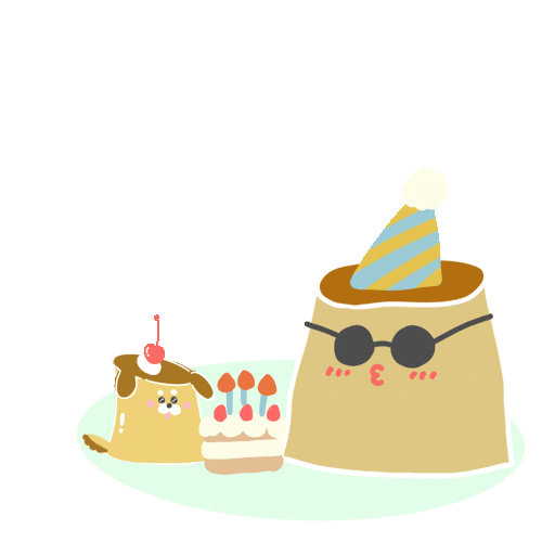 Birthday Pudding Sticker