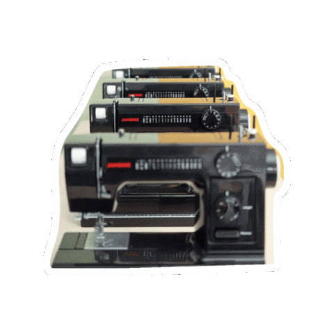 rickracktextiles giphygifmaker sewing sewing machine janome Sticker