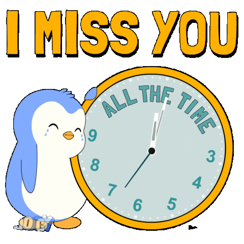I Miss Him Sticker by Pudgy Penguins