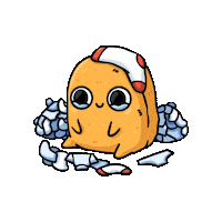 SadNuggie sad annoyed depressed laundry Sticker