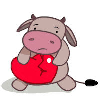 Sad Farm Animal Sticker by Afternoon films