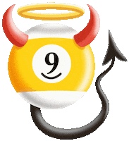 Billiard Sticker by Seepirat