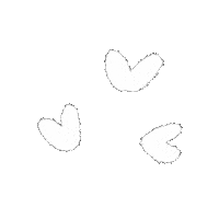Heart White Sticker
