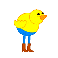 dance chicken Sticker by Juan Billy
