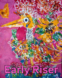 Bird Rooster GIF by Beth Can Paint