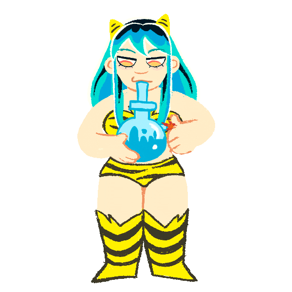 Urusei Yatsura Smoke Sticker