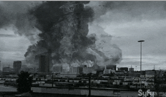 smoke explosion GIF by Vulture.com