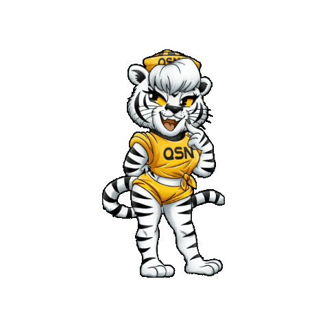 QSNgg giphygifmaker gaming tiger qsn Sticker