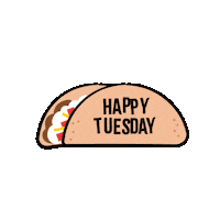 Tuesday Morning Rainbow Sticker by Jessica Lau