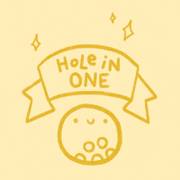 Sparkling Hole In One GIF by Catharina Stewart