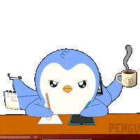 Work Working Sticker by Pudgy Penguins