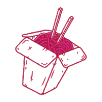 Thaizone thaïzone bouffethaïavecdukick thaïfoodwithakick takeoutbox Sticker