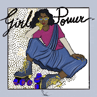 Women Saree Sticker by Suta Bombay