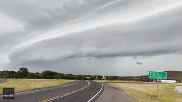 Storm Shelf Glides Over Northern Texas