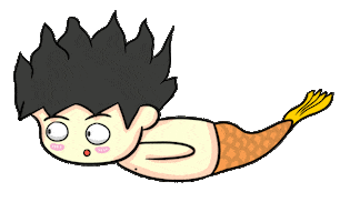 happy mermaid Sticker by Imam Sukri Nawawi