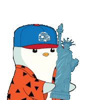 New York Penguin Sticker by Pudgy Penguins